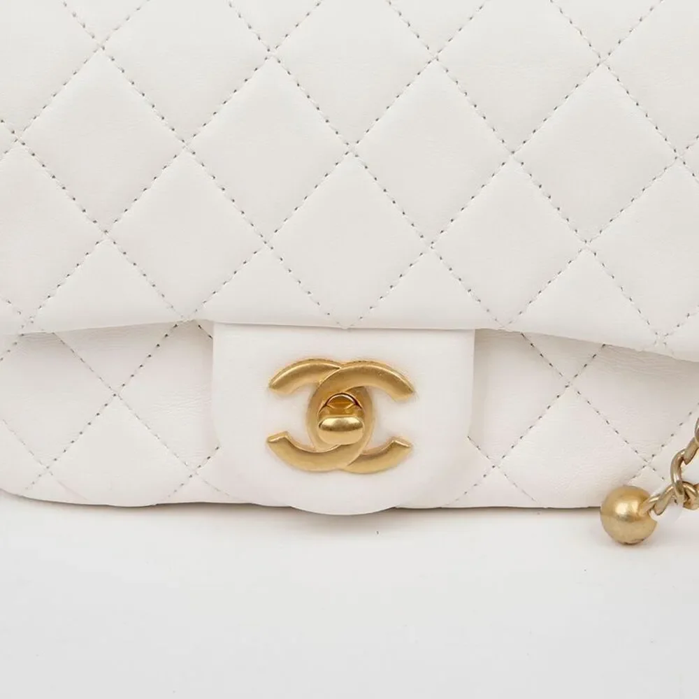 Petite Sac Golden Ball Chain Shoulder Crossbody Bag